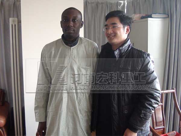 Nigeria Customers Inspect Cement Rotary Kiln